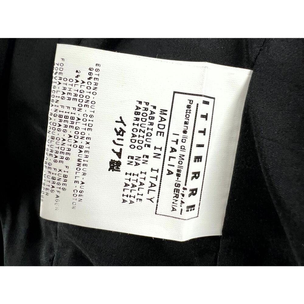 Versace Jeans Couture Women's Black Solid Cotton Long Sleeve One Button Blazer 8 - Picture 4 of 5